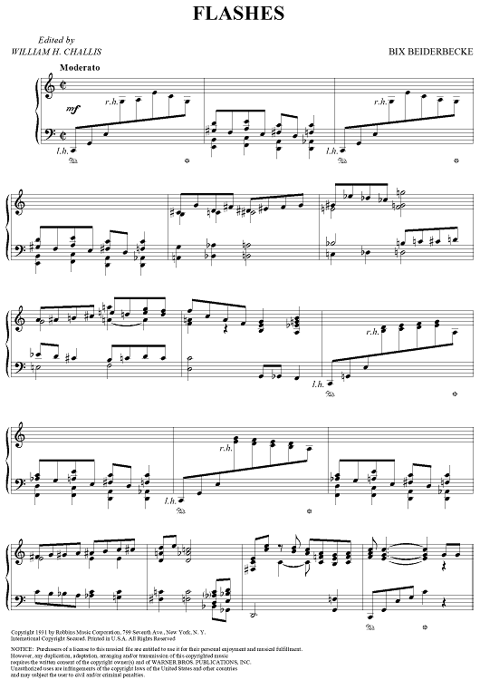 Modern Piano Suite, No. 3: Flashes