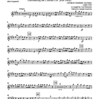 Hallelujah - from "Messiah", HWV 56 (introducing the Chorale "Ein' feste Burg") - Clarinet 1 in Bb