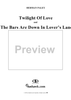 Twilight Of  Love / The Bars Are Down In Lover's Lane medley