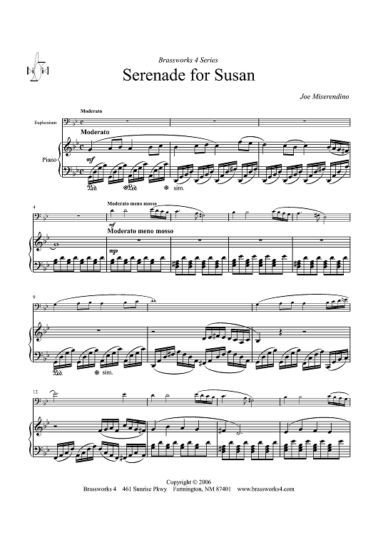 Serenade for Susan - Piano Score