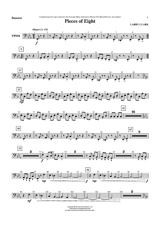 Pieces of Eight - Bassoon