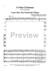 A Viola Christmas for Viola Quartet - Score