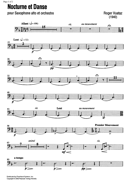 Nocturne et Danse Op.58 No. 2 - Horn in F 2