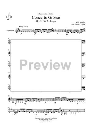 Concerto Grosso, Op. 3, No. 2 - Largo - Euphonium