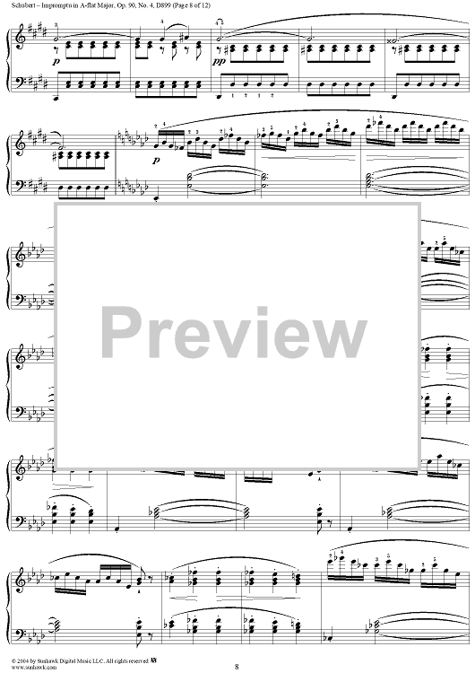 邦楽 FOURGETMEANOTS Impromptu in A-flat Major, Op. 90, No. 4