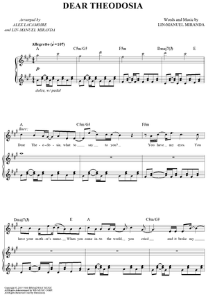 Dear sales theodosia music