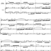 Triple Concerto in A Minor, Movement 2 (BWV1044) - Score