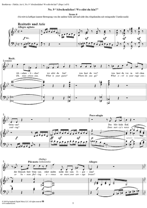 Fidelio, Op. 72, No. 9: "Abscheulicher! Wo eilst du hin?"