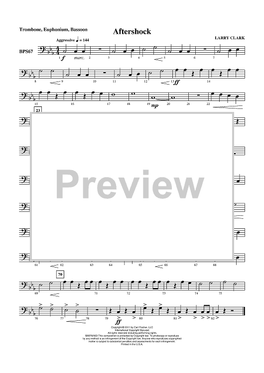 Aftershock - Trombone/Euphonium BC/Bassoon