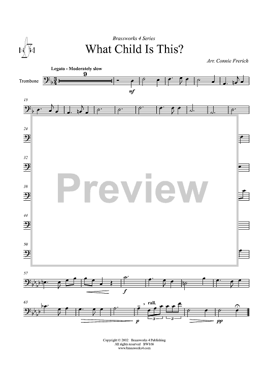 What Child is This? - Trombone