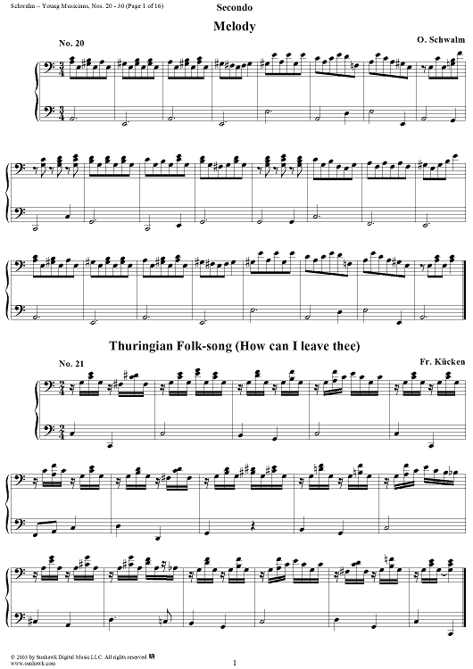 Young Musicians, Part 2, Nos. 20 - 30