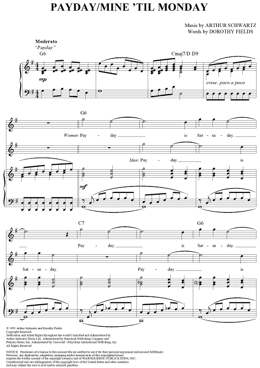 Payday/Mine 'til Monday