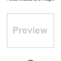 Violin Sonata No. 1 - Piano Score