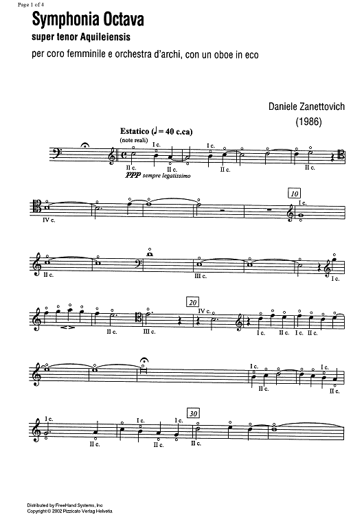Symphonia Octava - Double Bass