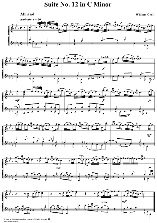 Suite No. 12 in C Minor