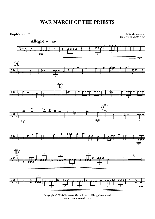 War of the March Priests - Euphonium 2 BC/TC