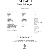 Evocatio - Score Cover