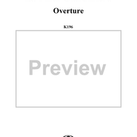 La Finta Giardiniera, Overture - Full Score