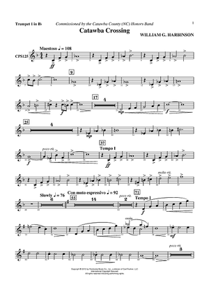 Catawba Crossing - Trumpet 1 in Bb