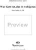 "Was Gott tut, das ist wohlgetan", Aria, No. 5 from Cantata No. 100: "Was Gott tut, das ist wohlgetan" - Piano Score