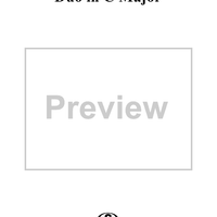 Duo No. 3 in C Major - Violin 1