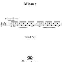 The Celebrated Minuet - Violin 2