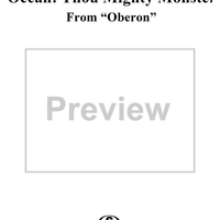 Oberon, König der Elfen, J306 - Ocean! Thou mighty monster