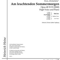 Am leuchtenden Sommermorgen Op.48 No.12