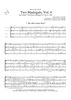 Two Madrigals, Vol. 4 - from Morley's "First Book of Madrigals to 4 Voices" (1594) - Score