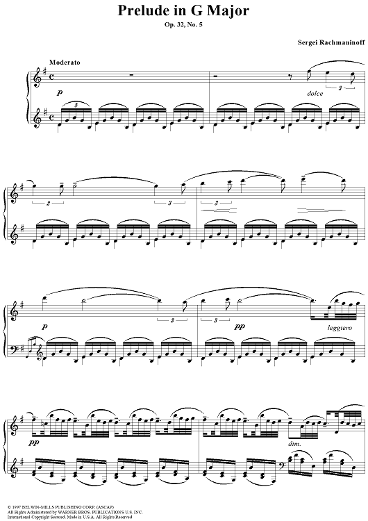 Prelude in G Major, Op. 32, No. 5