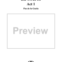 La Source, Act 1, No. 6a: Pas de la Guzla