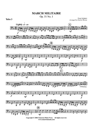 March Militaire Op. 51 No. 1 - Tuba 3