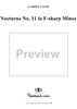 Nocturne no. 11 in F-sharp Minor - op. 104/1