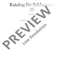 Katalog III - Performance Score
