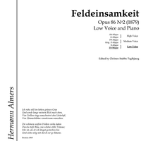Feldeinsamkeit Op.86 No. 2