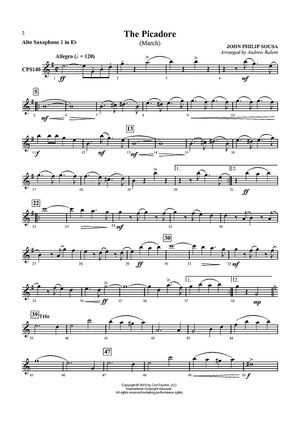 The Picadore (March) - Alto Saxophone 1