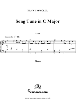Song Tune in C Major, II