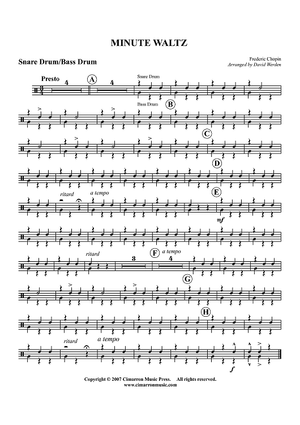 Minute Waltz - Snare Drum & Bass Drum