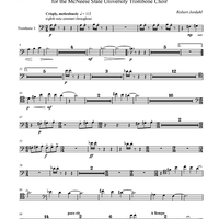 Diptich for Twelve Trombones - Trombone 3