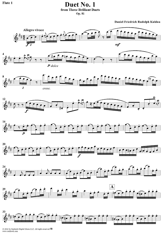 Duet No. 1 - Flute 1