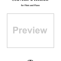 Souvenir a Henselt, Op. 7, No. 1 - Piano Score