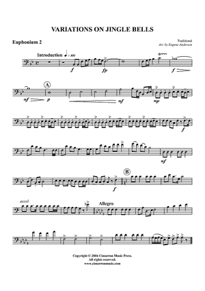 Variations on Jingle Bells - Euphonium 2 BC/TC