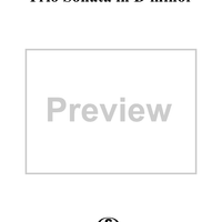 Trio Sonata in D minor, op. 1, no. 11