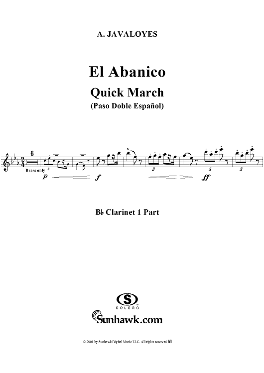 El Abanico - Clarinet 1
