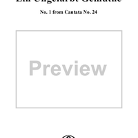 Ein ungefärbt Gemüthe - No. 1 from Cantata no. 24, BWV24