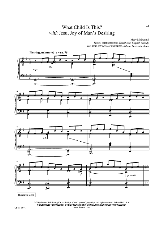 What Child Is This? / Jesu, Joy of Man’s Desiring