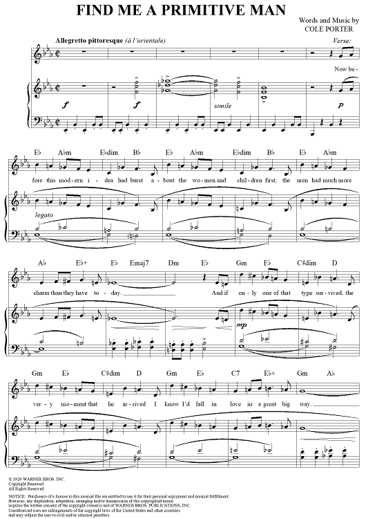 Find Me a Primitive Man