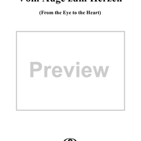 Six Songs, op. 26, no. 5: From the Eye to the Heart  (Vom Auge zum Herzen)
