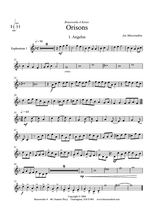 Orisons - Euphonium 1 TC
