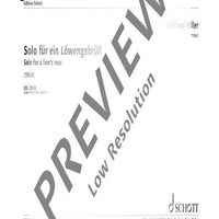 Solo for a lion’s roar